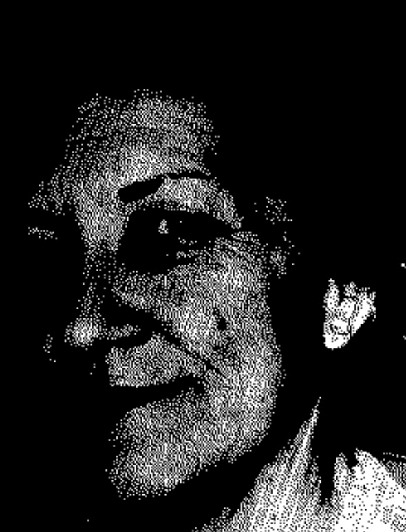 Historical profile facial plate from cluster headache facies material