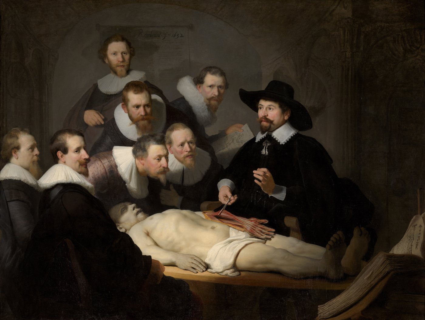 Rembrandt van Rijn, The Anatomy Lesson of Dr Nicolaes Tulp, 1632
