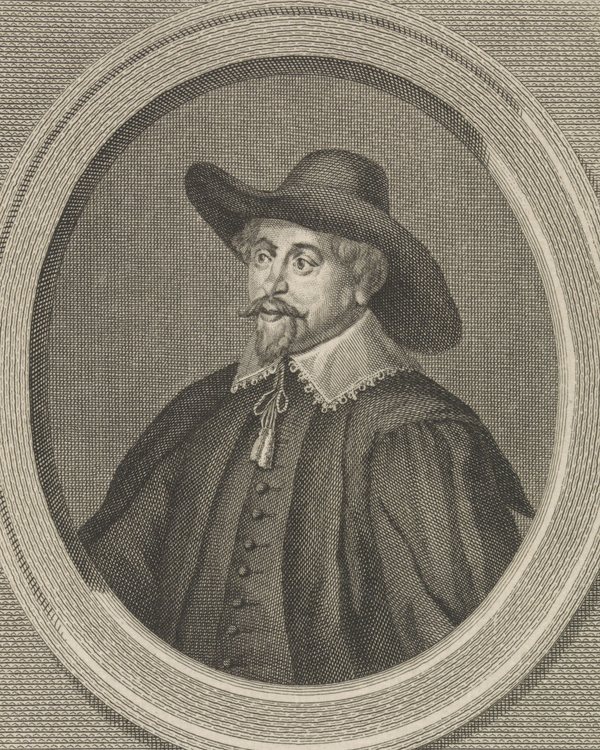 Engraved portrait of Dr Nicolaes Tulp