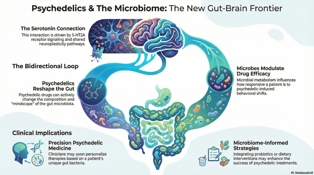 Gut bacteria shape psychedelic efficacy